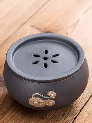 Water storage Coarse pottery pot, tea tray, kettle, tea residue tank, tea ceremony spare parts, Japanese tea set, dry tea table pot, water storage