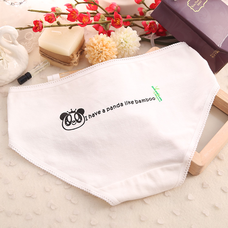 Quần lót dễ thương Hộp quà tặng 5 gói Cotton Cartoon Đồ lót nữ Sinh viên Quần tuần quần lót su nam