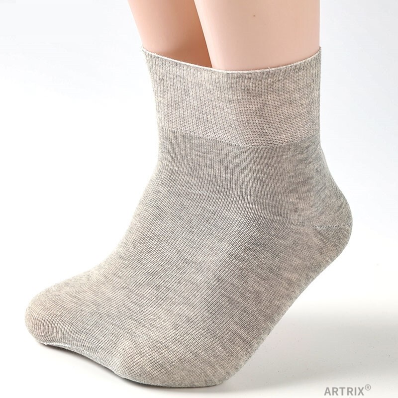 Diabetic Foot Socks with Loose Opening for Elderly People with Swollen Feet, Pregnant Women, Large Size, Extra Wide, Non-Elastic, Loose, Wide Opening, Non-Slip