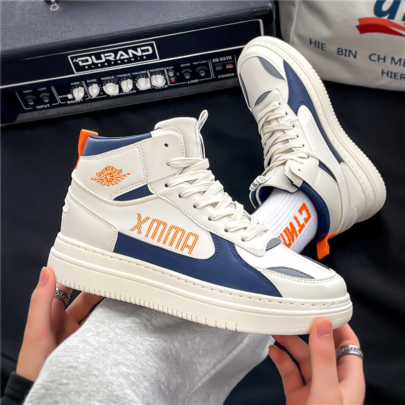 Men Shoes 2022 New Trends 100 Hitch High Cylinder Board Shoes Spring Men's Inner Heightening Breathable Casual Sports Tide Shoes