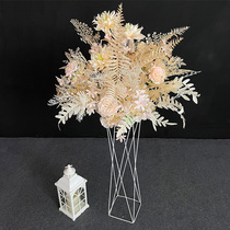 New wedding props iron art small waist ornaments wedding table flower table flower table geometric Road Flower