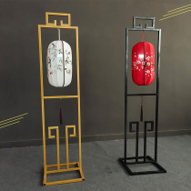 Chinese wedding props palace lantern road guide wedding antique Han and Tang Golden iron screen sheepskin hand-painted lantern road guide