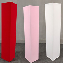 Truss set wedding props thickened elastic cloth wedding dance bench exhibition Truss cloth bag pillar Truss cover cloth