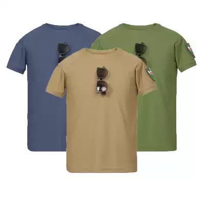 Summer Special Forces T-shirt men loose large size elastic quick dry military fan training T-shirt military uniform short sleeve men tactical short sleeve