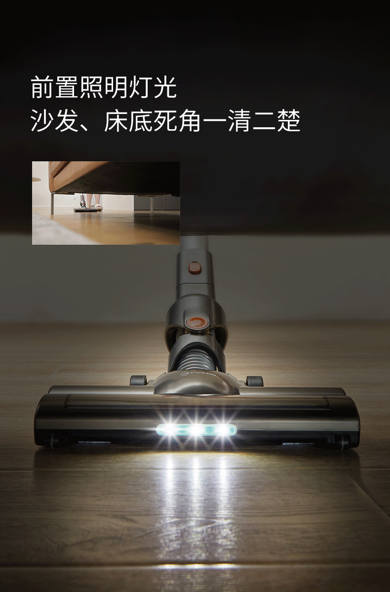 robot hút bụi center Máy hút bụi không dây hộ gia đình nhỏ cầm tay với máy khử mùi sạc không dây mạnh mẽ cực kỳ êm ái - Máy hút bụi máy hút bụi deerma cm800