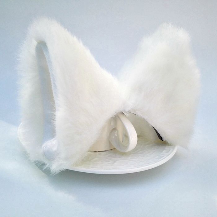 Catwoman Mengniang cosplay khiêu vũ hiệu suất tiara stereo tai mèo fox tai tóc dài clip trắng phụ kiện cosplay
