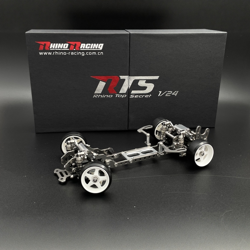 Rhino Racing Rtsv2 1/24 Rear-Wheel Drive Drift Chassis Pre-Assembled with Wheels and Tires, Does Not Include Electrical Components