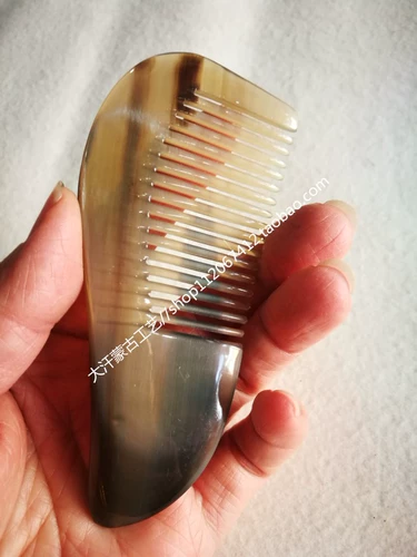 Ручные розыгрыши шлифование 10.01--11,99 Натуральный скальпер рог, расчесывание детей и пожилых людей.