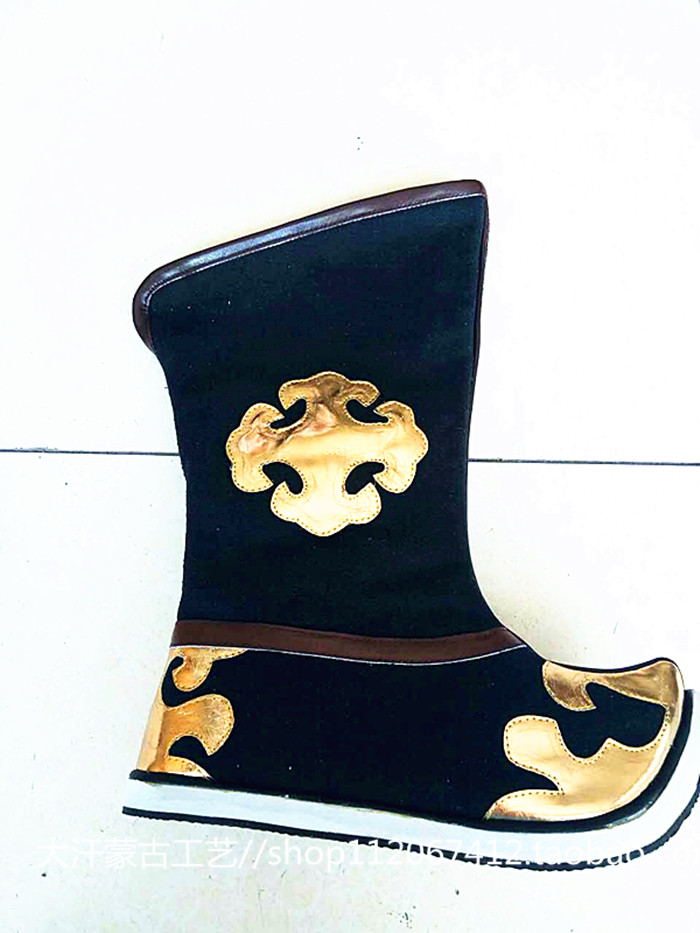 Boots Mongolian Boots Men's Boots Shoes Minority Mongolian Dance Accessories Stage Dance Boots Riding Boots Mongolian Boots Customized