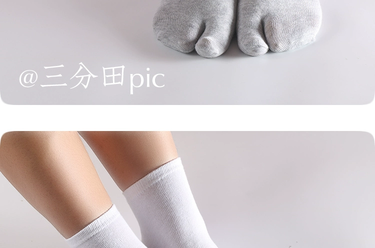 3 đôi vớ ngón chân, hai vớ ngón chân, hai vớ ngón tay, vớ cotton, ống, cosplay, flip-flops, vớ gỗ, đàn ông và phụ nữ Nhật Bản