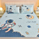 Cartoon latex mat summer cool ice silk mat children boy astronaut summer mat air conditioning mat student bed sheet
