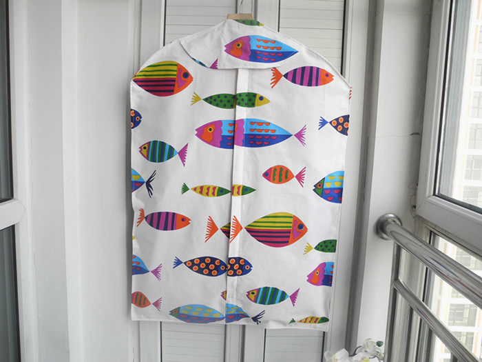 Private custom breathable moisture-proof fur mink coat leather suit clothes dust cover canvas dust-proof storage bag