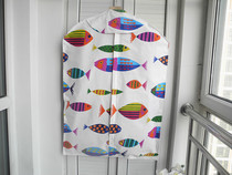 Private custom breathable moisture-proof fur mink coat Leather suit clothes dust cover Canvas dust storage bag