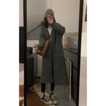 viiwen is a lazy Han edition of the long sweater knitted coat knitted coat warm coat