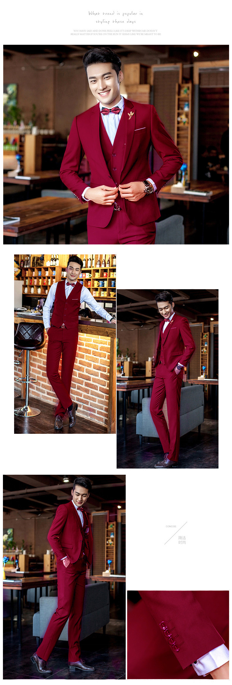 Costume homme en polyester pour Quatre saisons - Ref 1569342 Image 19