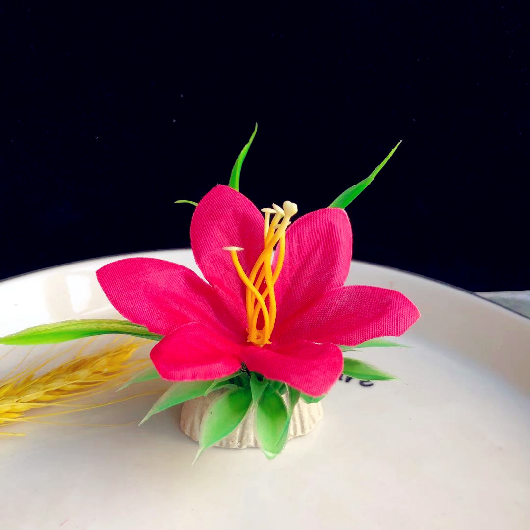 盘饰摆盘装饰仿真花草刺身拼盘创意意境小摆件酒店花餐厅冷菜喜宴详情3