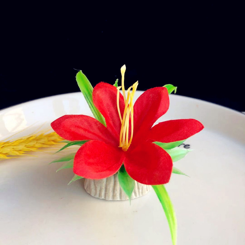 盘饰摆盘装饰仿真花草刺身拼盘创意意境小摆件酒店花餐厅冷菜喜宴详情2