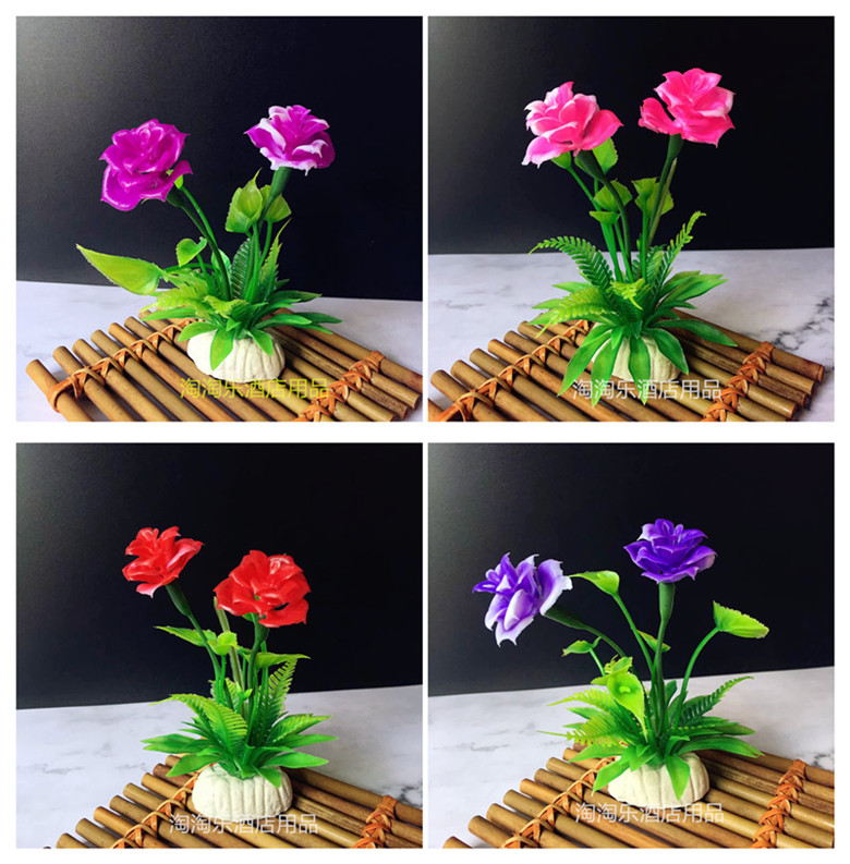 盘饰摆盘装饰仿真花草刺身拼盘创意意境小摆件酒店花餐厅冷菜喜宴详情14