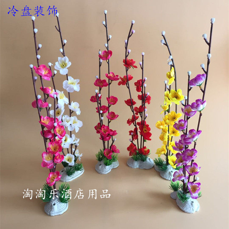 Hotel sashimi platter dishes Plum creative Japanese embellishment flower plate decoration Flower mood plate decoration small ornaments