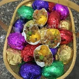 Легкая поверхность 15*15 см морской утиной яйцо соленый яичный яичный цвет цвет фольга Цвет клейкий рисовый шоколадная упаковка жестяная фольга Ферреро 100