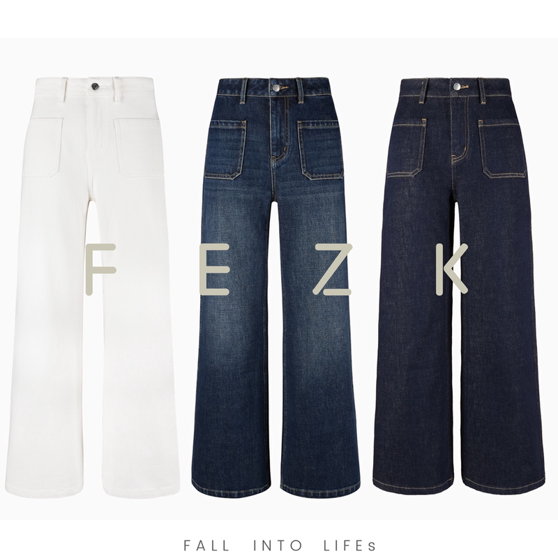 Fezk Zephyr•360 ° Uniformly Elastic Double Patch Pockets, Stereo/High-Waisted Design, Designer Flared Pants Fh36 Fezk Zephyr•360 ° Uniformly Elastic Double Patch Pockets, Stereo/High-Waisted Design, Designer Flared Pants Fh36