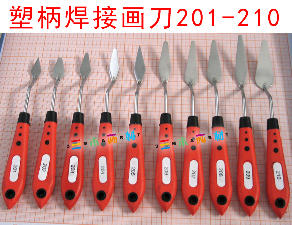 Oil Painting Knife Glue Handle Welding Oil Painting Knife Fine Art Painting Knife Toning Knife Oil Painting Scraper small number 10 kinds of optional-Taobao