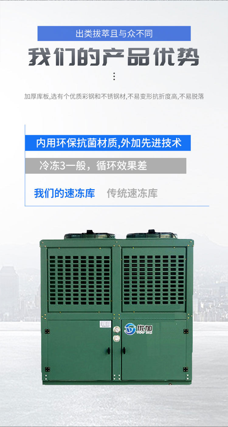 博德泽制冷箱式机组       双极机低温速冻库 螺杆机组   制冷设备(pic3)