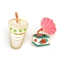 Badge Cổ điển Máy ghi âm Cupshake Cup Badge Trâm trang trí - Trâm cài ghim cài áo vest nữ