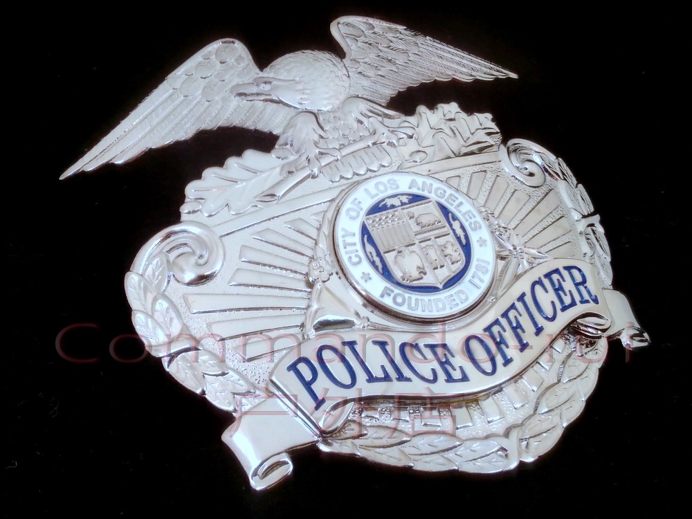 Los Angeles Los Angeles LAPD OFFICER METAL CAP EMBLEM 