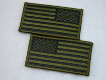 American Green OD Flag Flag Banner Badge Magic Sticker