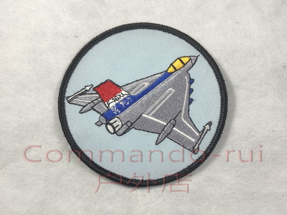 American F-16XL verification test machine embroidery badge armband sticker
