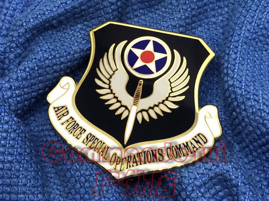 US Air Force USAF Special Operations Command AFSOC Metal Badge Badge Chest 