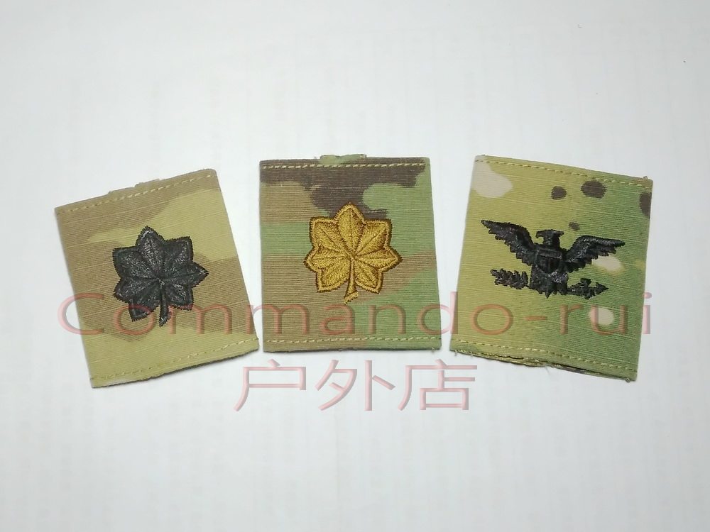 U.S. Army USARMY Multicam OCP Set of Military Rank Badges Badge Major Lieutenant Colonel Colonel - Taobao