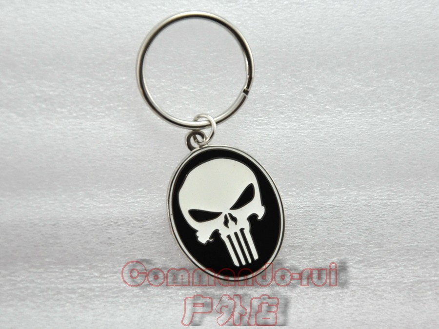 Punisher Punisher Skull Badge Keychain