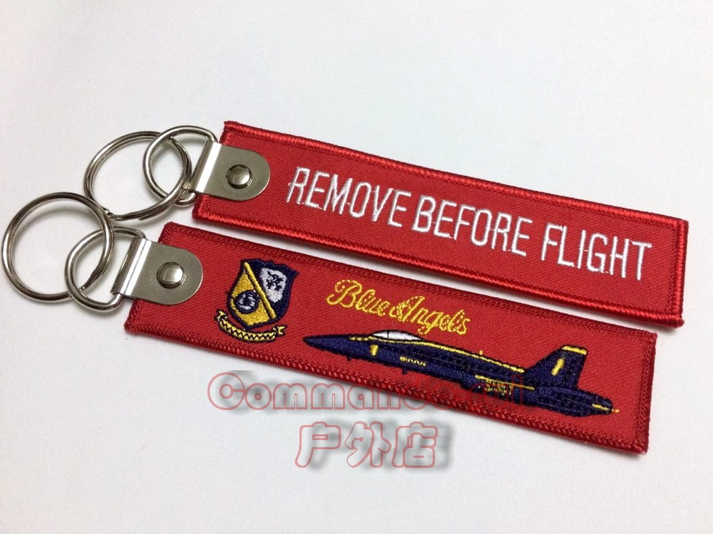 NAVY Blue Angels blue sky makes flight performance team Remove Before Flight key 