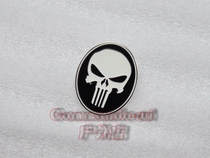 Punisher Skull Badge of Brrack Pins - Flag Night Effect