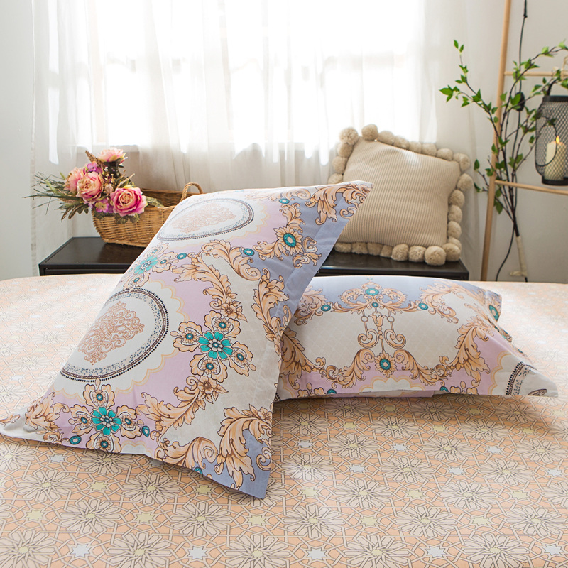 Vỏ gối cotton 100% gối bông đôi đơn 48x74cm đơn giản gối chống trào ngược