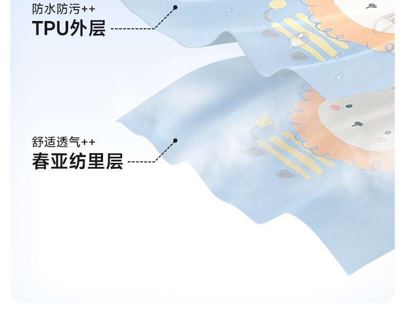 尼多熊春夏宝宝罩衣吃饭防水防脏婴儿辅食围兜反穿衣儿童围裙幼儿 — 7