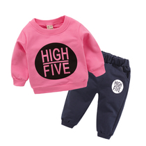 Girls spring suit 2022 new female baby trendy spring clothing Childrens Ocean Gas Leisure Girls Sport Two sets