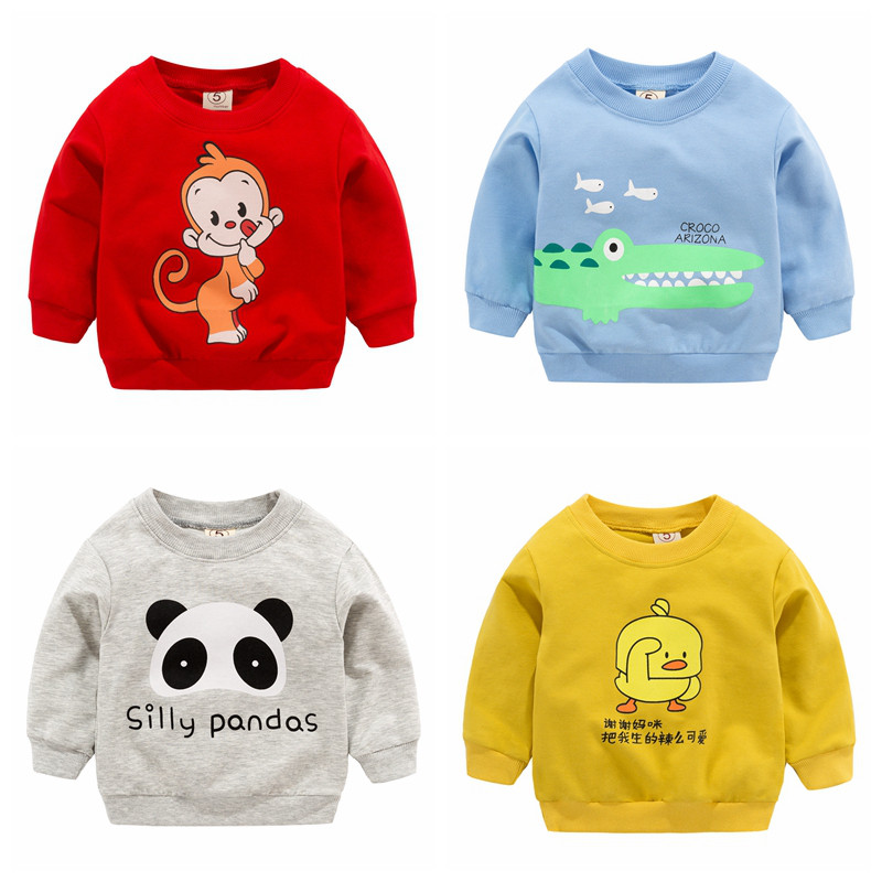 Children's casual tops spring and autumn girls' spring clothes thin foreign style baby long-sleeved clothes little boys' tops 2022 new trend