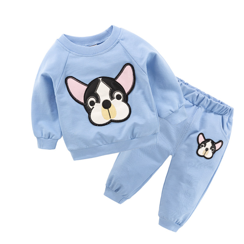 0 boy loaded with spring clothing 2022 new cartoon suit 1 female baby Yangsends 3-year-old baby Tidal Clothes 2