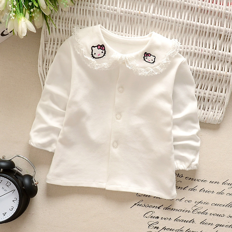 Chemise fille à manche longue en coton - Ref 2086312 Image 14