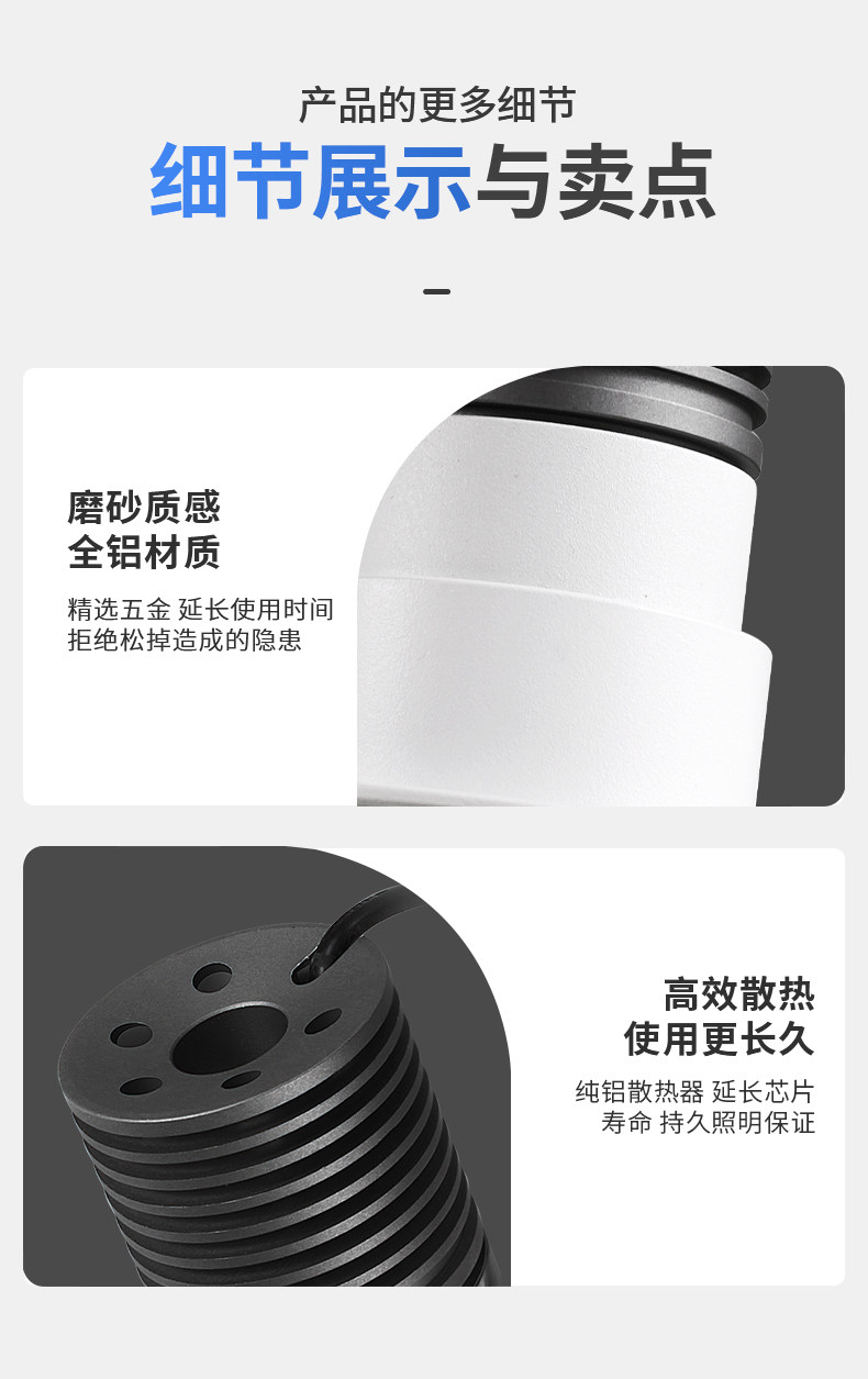 嵌入式预埋小射灯55开孔射灯无边框50mm智能可调角度天花无主灯 图文详情 30