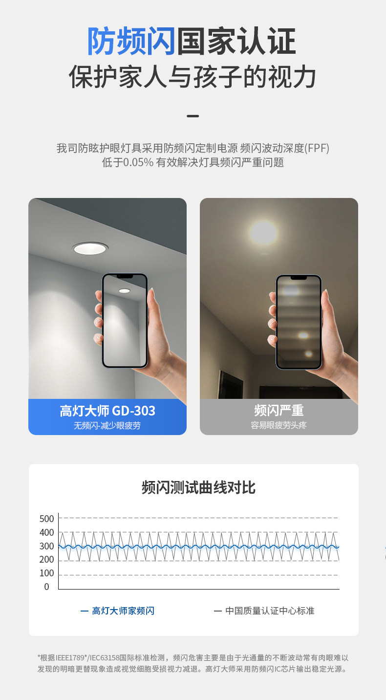 嵌入式筒灯95mm开孔全光谱防眩窄边18W24W高显指LED家用吊顶商用 图文详情 14
