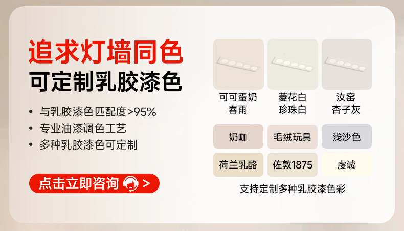 嵌入式格栅灯天花射灯LED防眩线条灯护眼家用客厅过道照明无主灯 图文详情 1