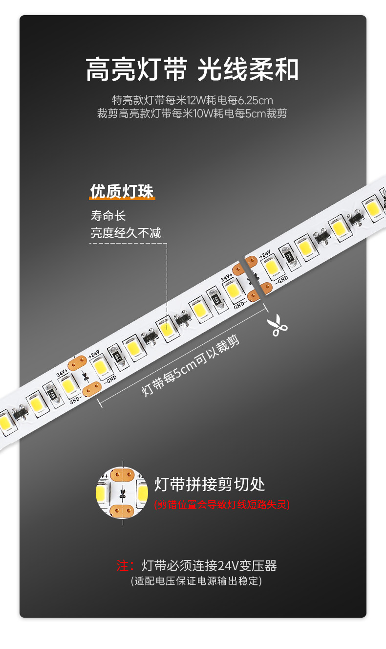 天际线灯极简钢带无主灯线条灯带线性灯钢条丝灯led现代创意客厅 图文详情 12
