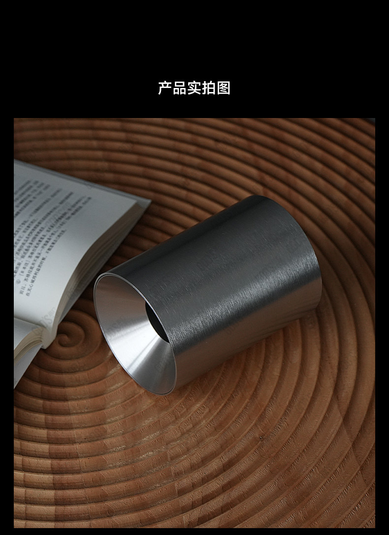 明装筒灯不锈钢射灯包豪斯防眩银色中古吸顶灯工业客厅卧室无主灯 图文详情 10