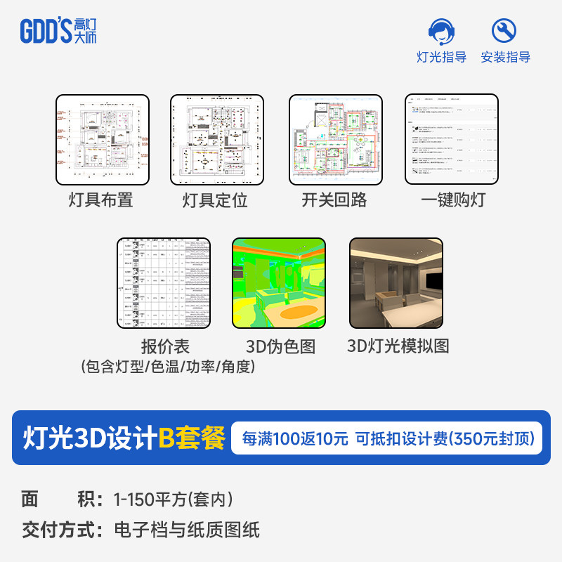 GDD'S高灯大师全屋无主灯设计室内灯光方案定制照明家居灯光设计 图文详情 4