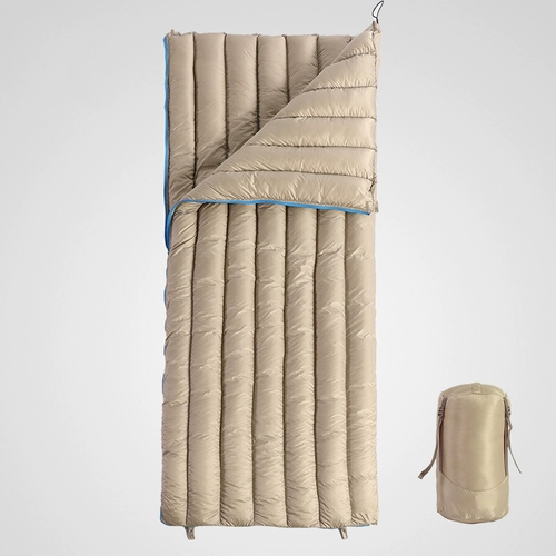 Уличный портативный утепленный спальный мешок с пухом для взрослых в помещении для кемпинга