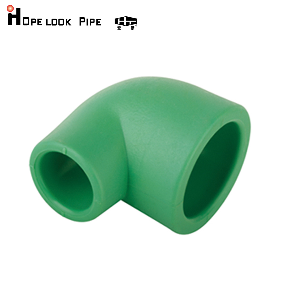 (macro added) PPR pipe fitting accessory 90 ° heterodiameter elbow